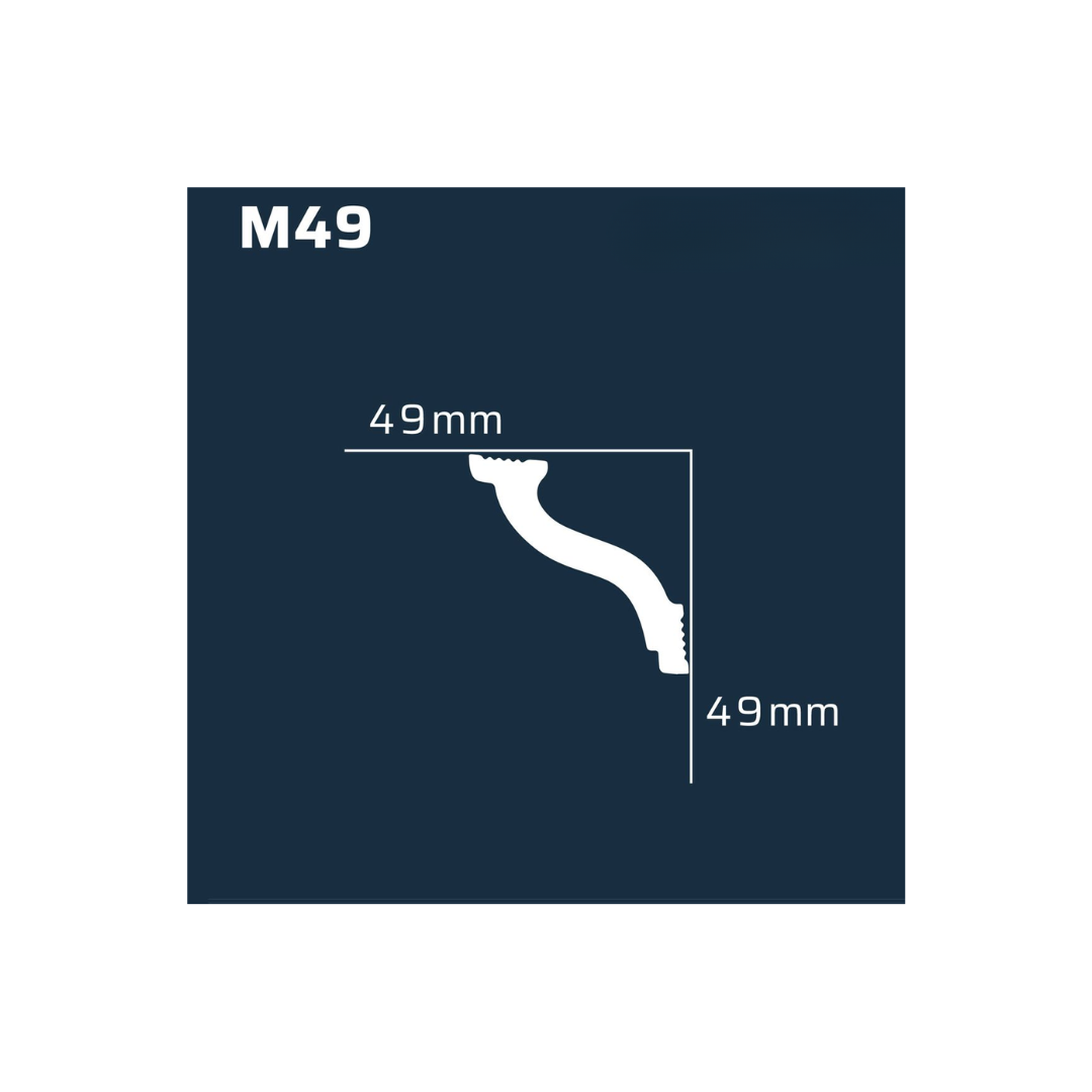 MOLDURA M49 EXTRUSION X 2,00 MTS. - Imagen 2